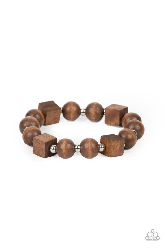 Timber Trendsetter - Brown - Paparazzi Bracelet Image
