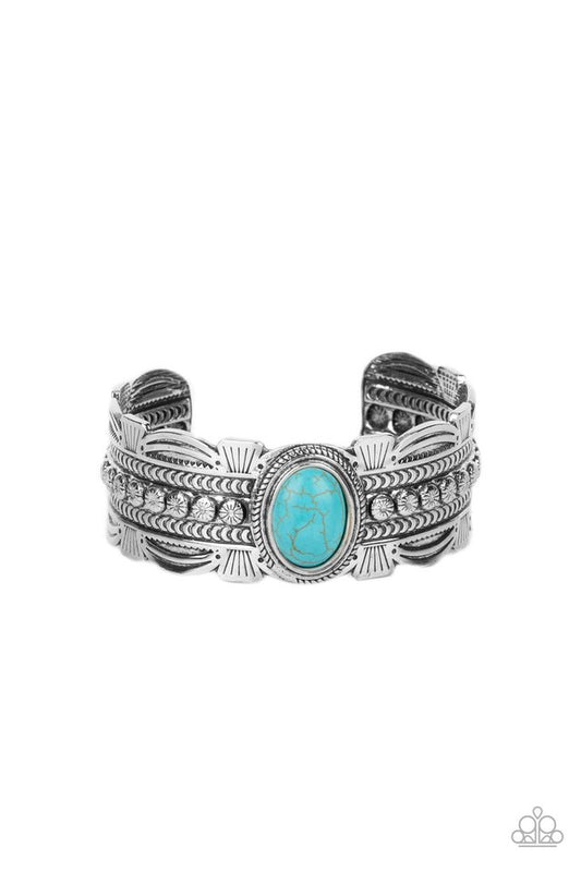 ​Desert Stroll - Blue - Paparazzi Bracelet Image