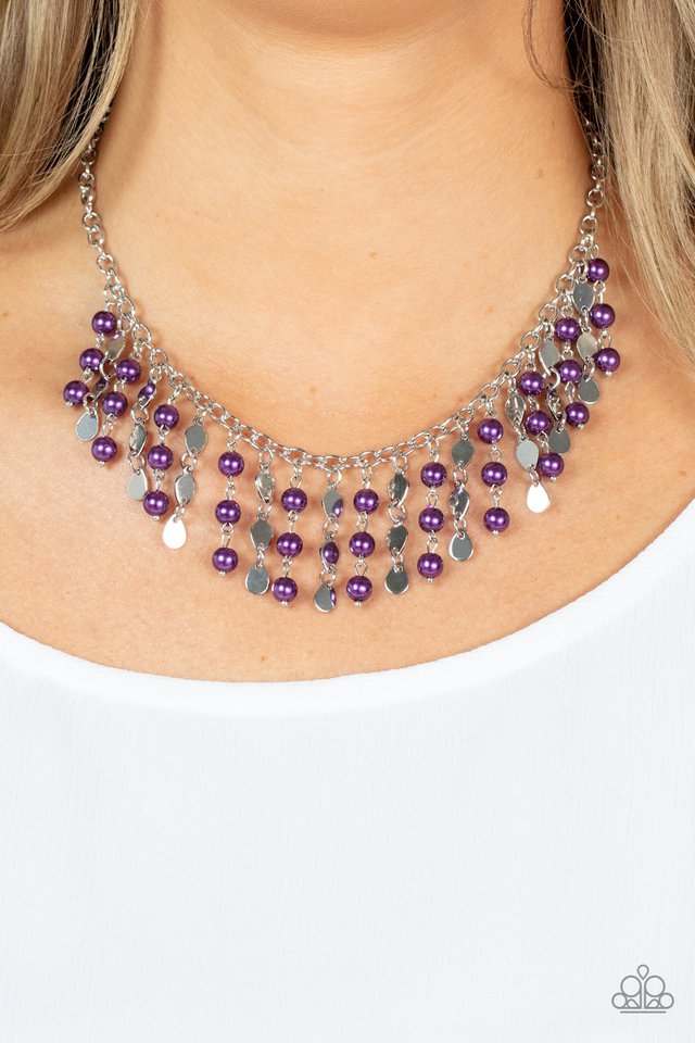 Wall Street Stylist - Purple - Paparazzi Necklace Image