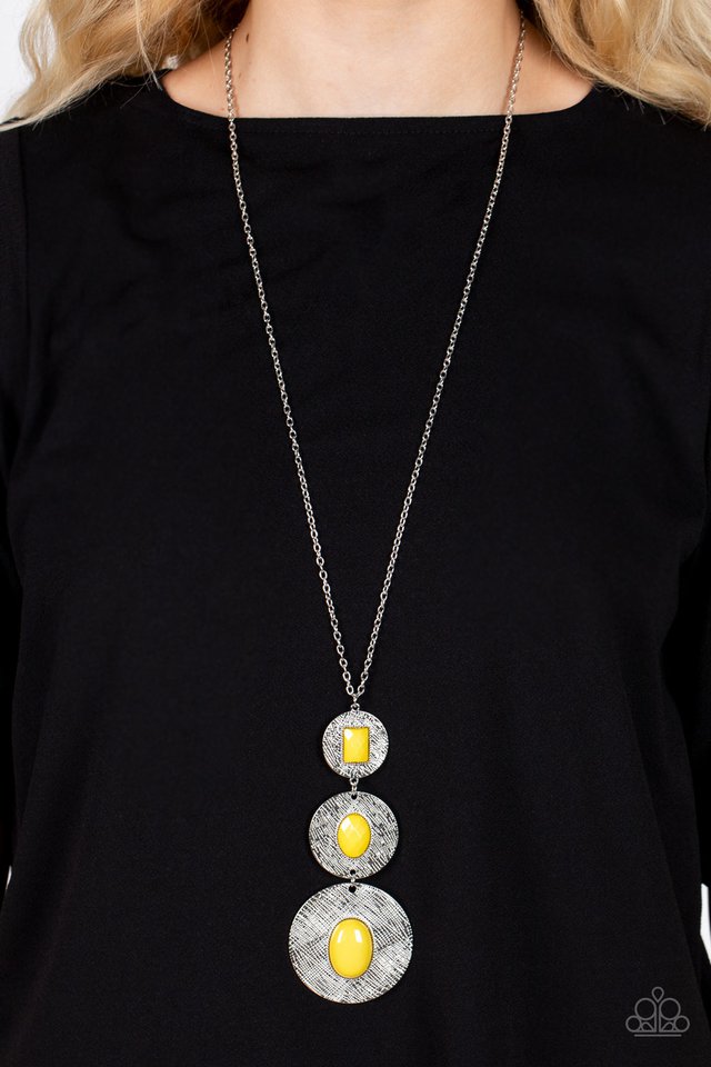 Talisman Trendsetter - Yellow - Paparazzi Necklace Image