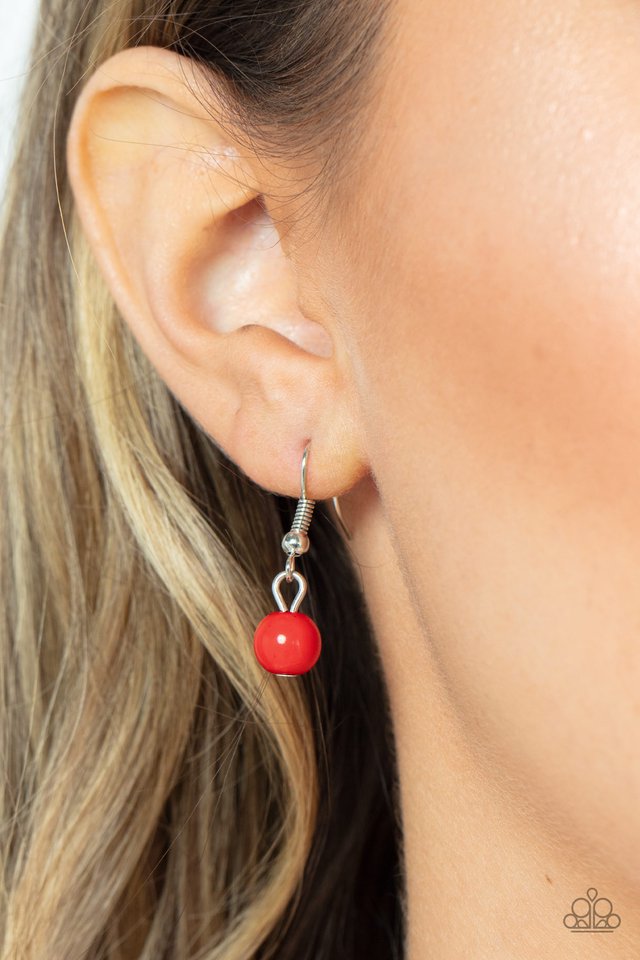 ​All Across the GLOBETROTTER - Red - Paparazzi Necklace Image
