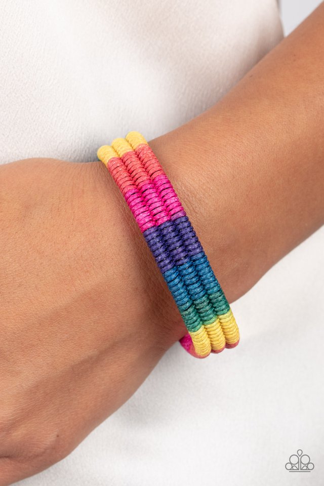 Rainbow Renegade - Multi - Paparazzi Bracelet Image