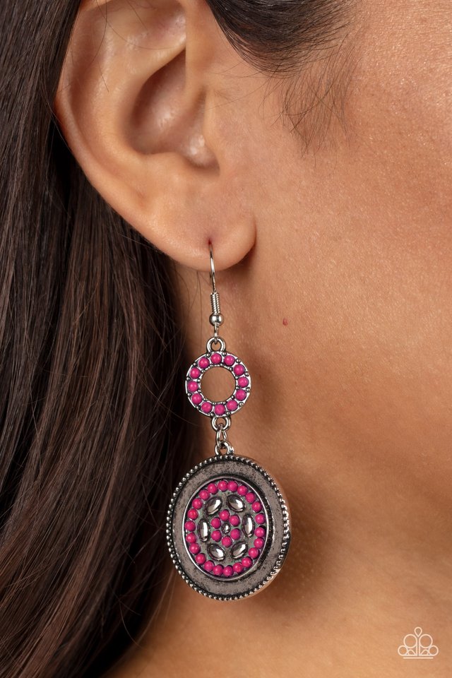 ​Meadow Mantra - Pink - Paparazzi Earring Image