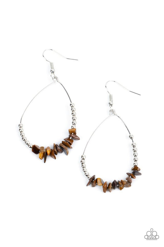 ​Come Out of Your SHALE - Brown - Paparazzi Earring Image