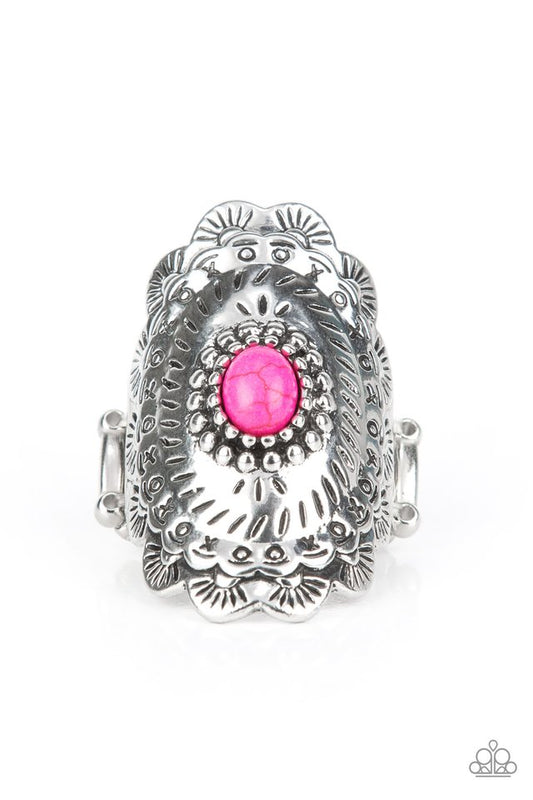 ​Sagebrush Sea - Pink - Paparazzi Ring Image