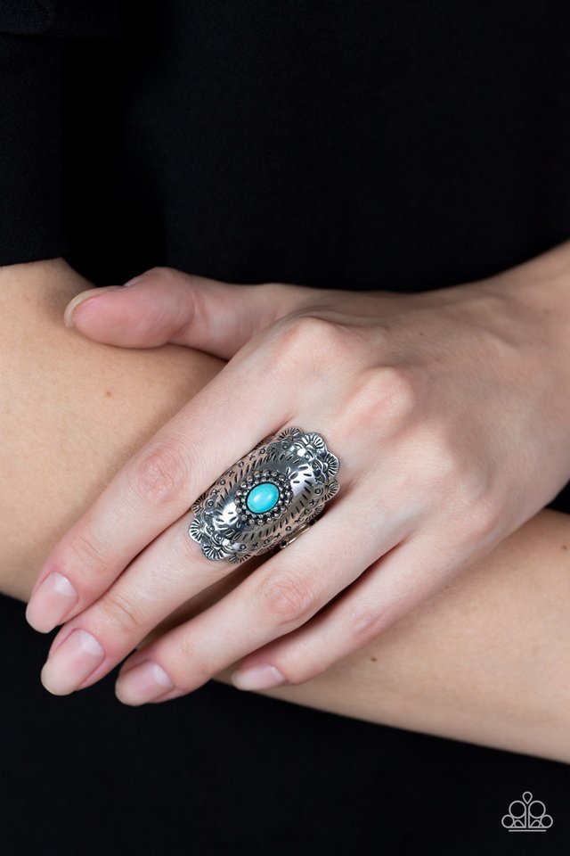 Sagebrush Sea - Blue - Paparazzi Ring Image