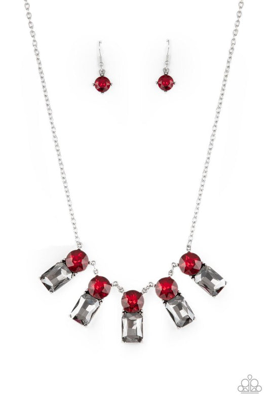 ​Celestial Royal - Red - Paparazzi Necklace Image