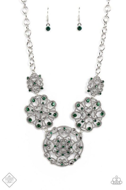 ​Royally Romantic - Green - Paparazzi Necklace Image