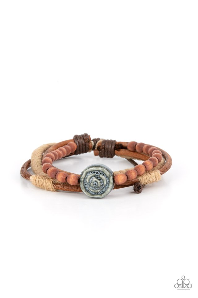 Existential Earth Child - Blue - Paparazzi Bracelet Image