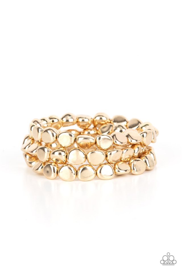 HAUTE Stone - Gold - Paparazzi Bracelet Image