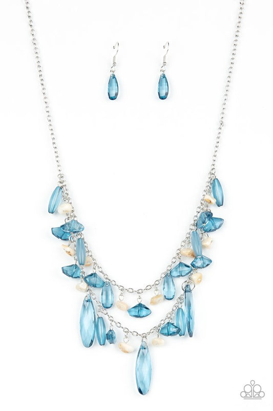 Candlelit Cabana - Blue - Paparazzi Necklace Image