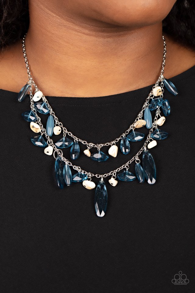 Candlelit Cabana - Blue - Paparazzi Necklace Image