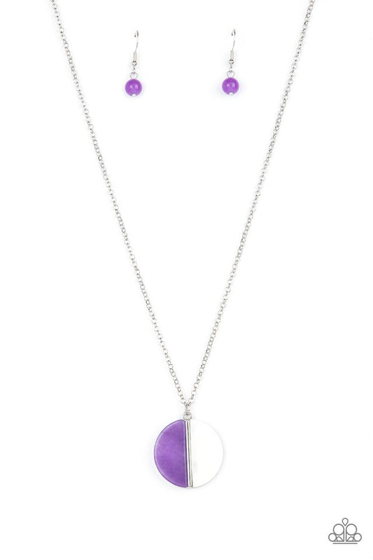 ​Elegantly Eclipsed - Purple - Paparazzi Necklace Image