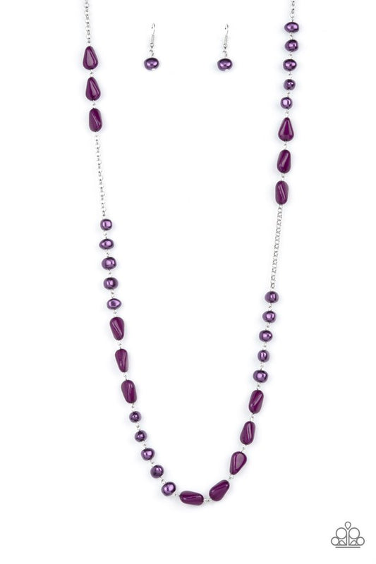 Shoreline Shimmer - Purple - Paparazzi Necklace Image