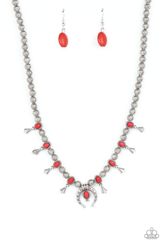 ​Luck Of The West - Red - Paparazzi Necklace Image