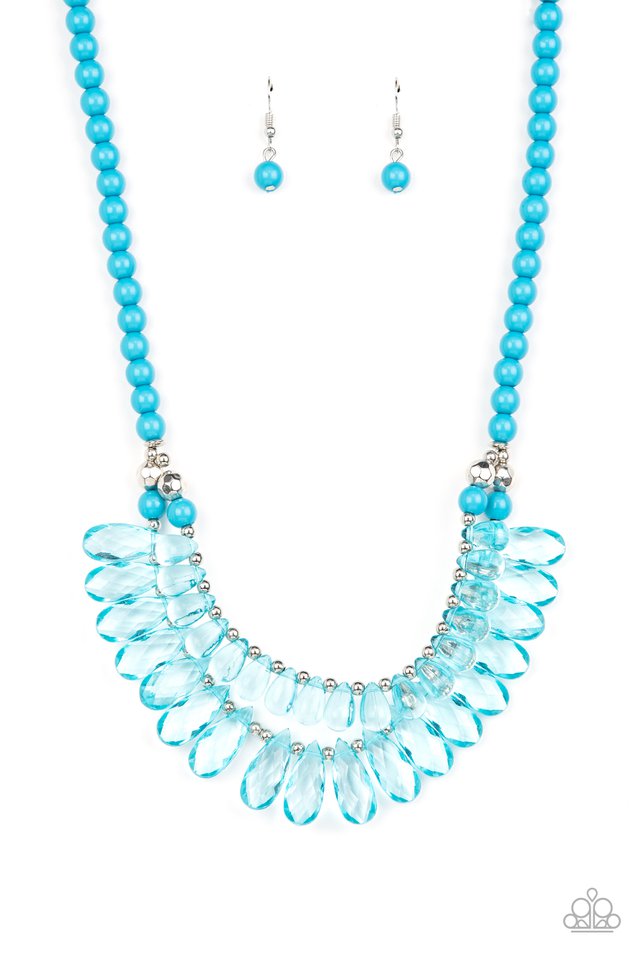 All Across the GLOBETROTTER - Blue - Paparazzi Necklace Image