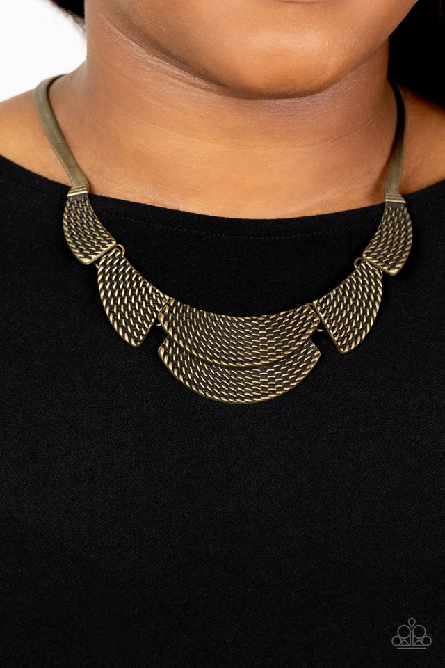 Empress Empire - Brass - Paparazzi Necklace Image