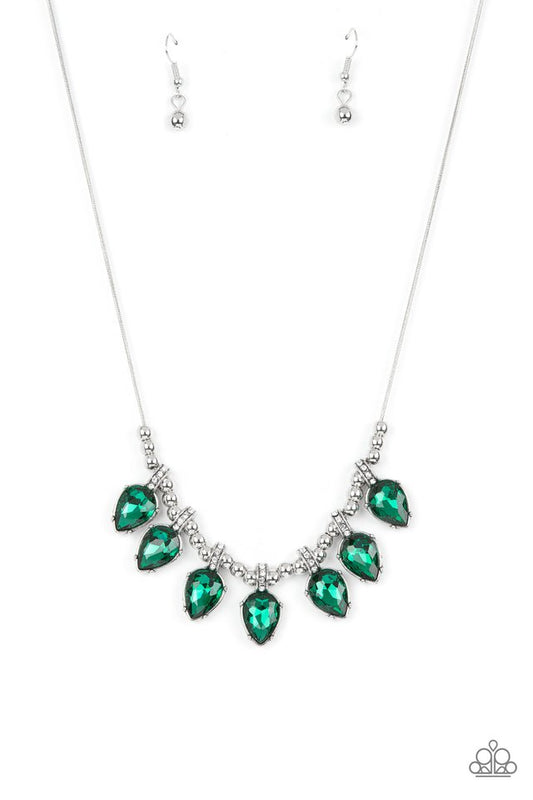 Crown Jewel Couture - Green - Paparazzi Necklace Image