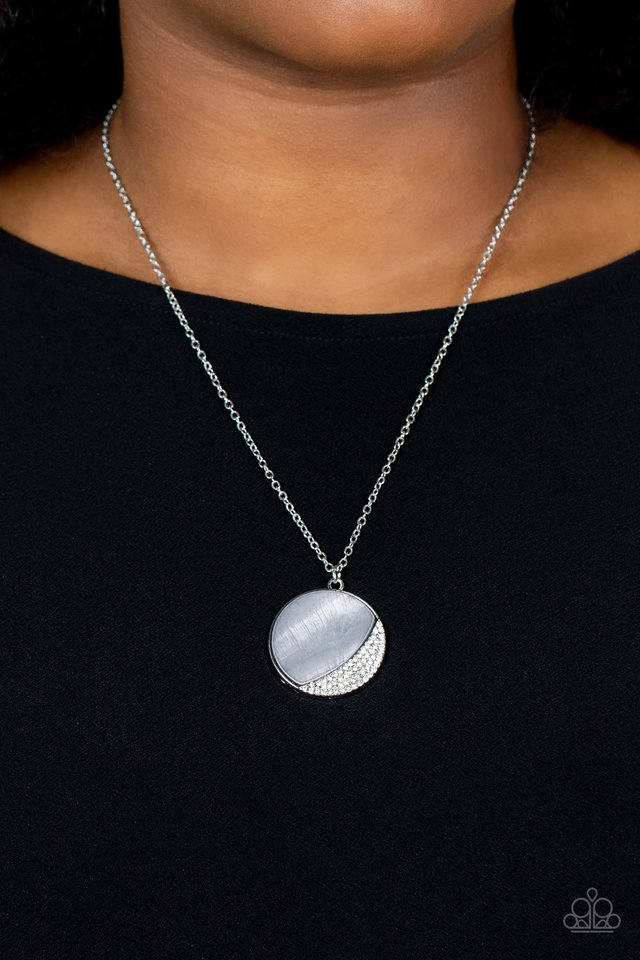 ​Oceanic Eclipse - Silver - Paparazzi Necklace Image