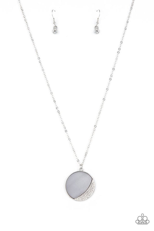 ​Oceanic Eclipse - Silver - Paparazzi Necklace Image