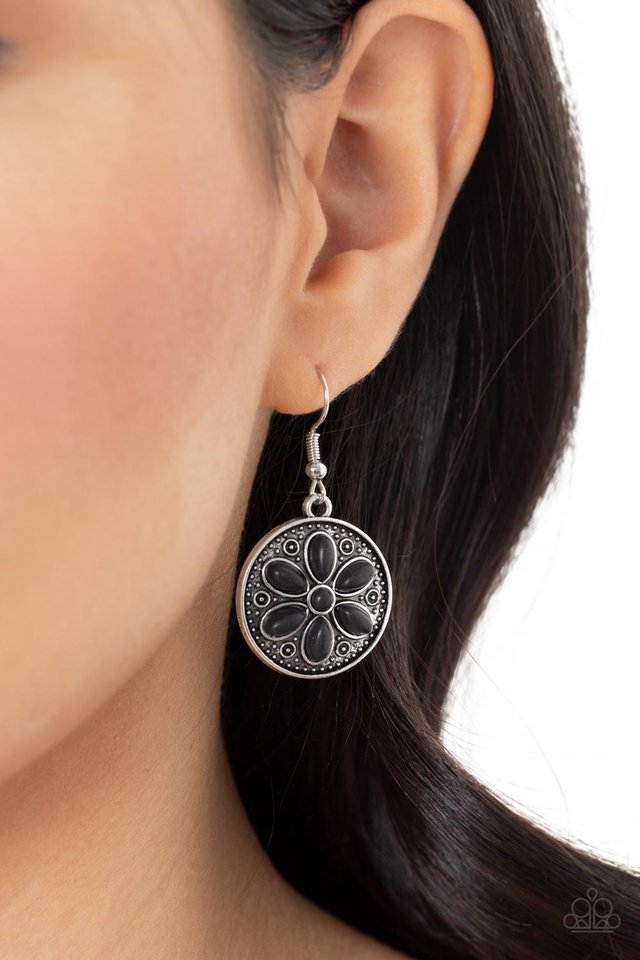 Saguaro Spring - Black - Paparazzi Earring Image