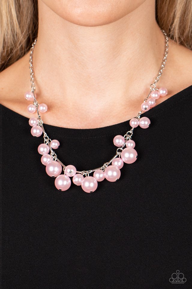 ​Tearoom Gossip - Pink - Paparazzi Necklace Image