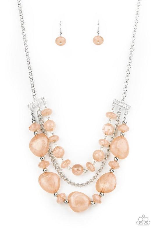 Oceanside Service - Brown - Paparazzi Necklace Image