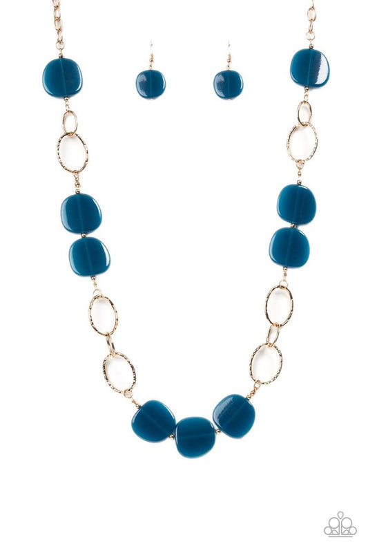 Posh Promenade - Blue - Blue - Paparazzi Necklace Image