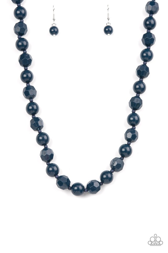 ​Popping Promenade - Blue - Paparazzi Necklace Image