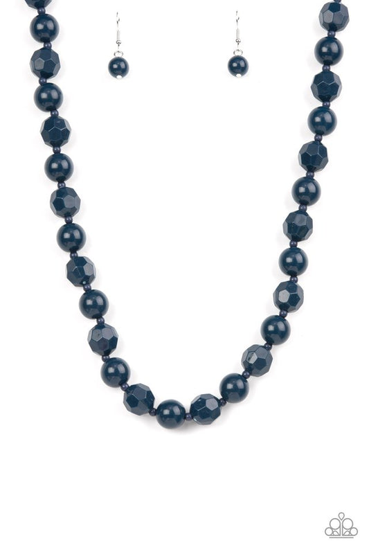 ​Popping Promenade - Blue - Paparazzi Necklace Image