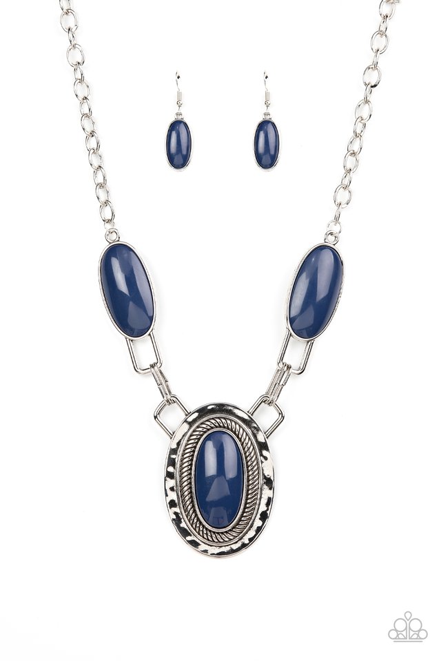 Count to TENACIOUS - Blue - Paparazzi Necklace Image