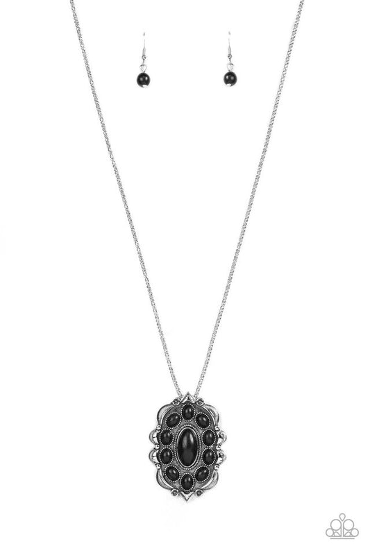 ​Mojave Medallion - Black - Paparazzi Necklace Image