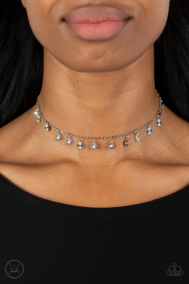 Chiming Charmer - Silver - Paparazzi Necklace Image