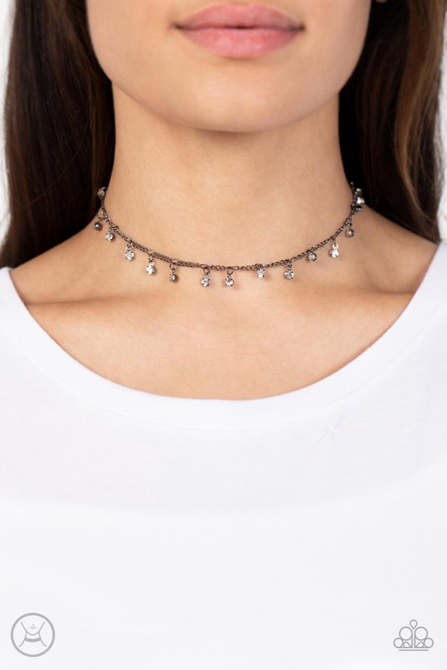 Bringing SPARKLE Back - Black - Paparazzi Necklace Image