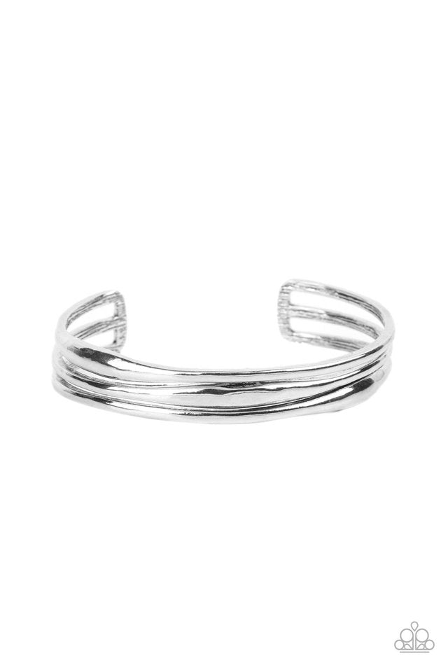 ​​Level With Me - Silver - Paparazzi Bracelet Image