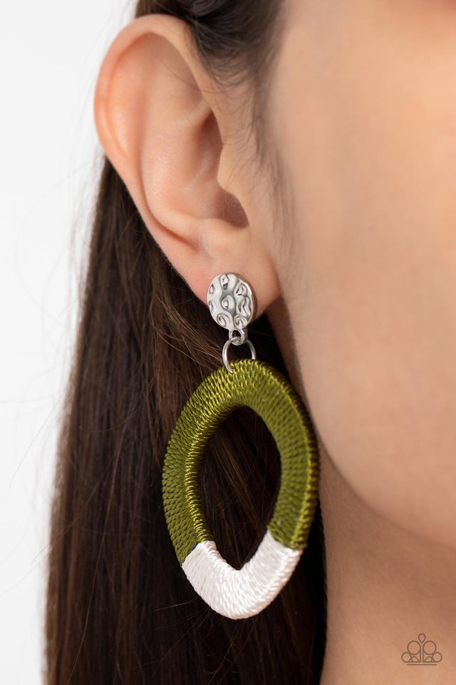 Thats a WRAPAROUND - Green - Paparazzi Earring Image