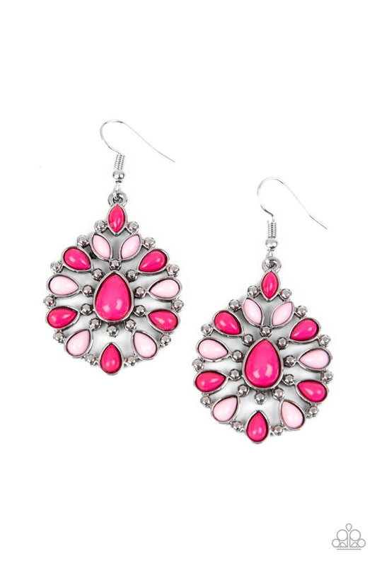 ​Lively Luncheon - Pink - Paparazzi Earring Image