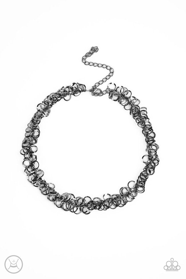 Cause a Commotion - Black - Paparazzi Necklace Image