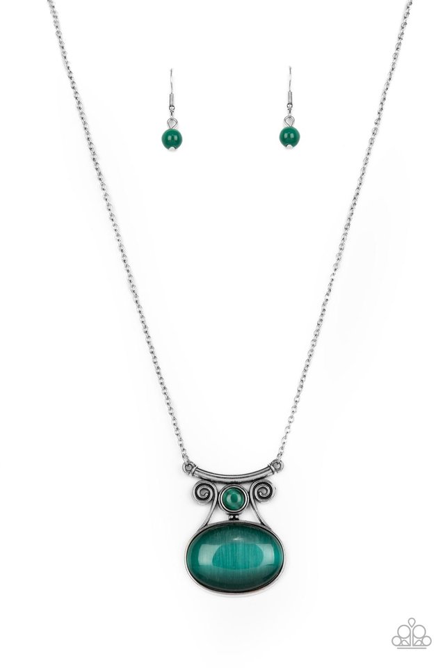 One DAYDREAM At A Time - Green - Paparazzi Necklace Image