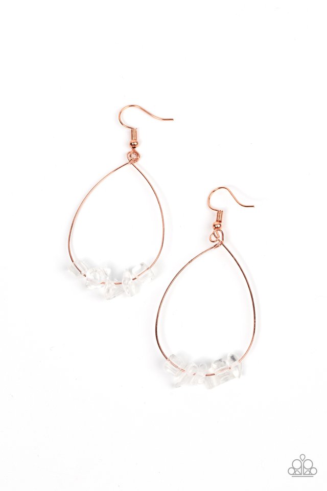 ​South Beach Serenity - Copper - Paparazzi Earring Image