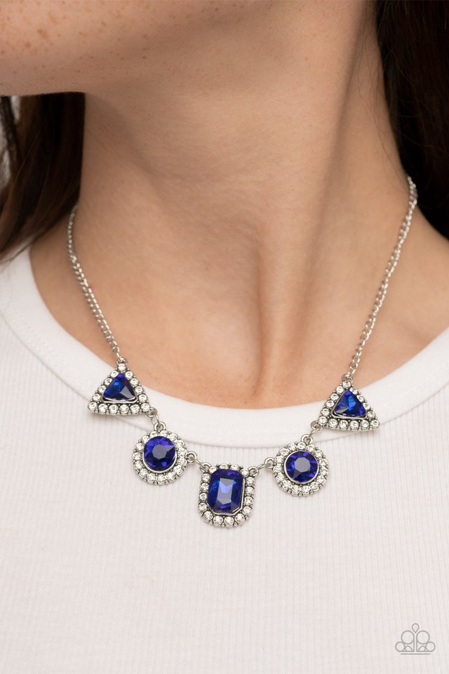 Posh Party Avenue - Blue - Paparazzi Necklace Image