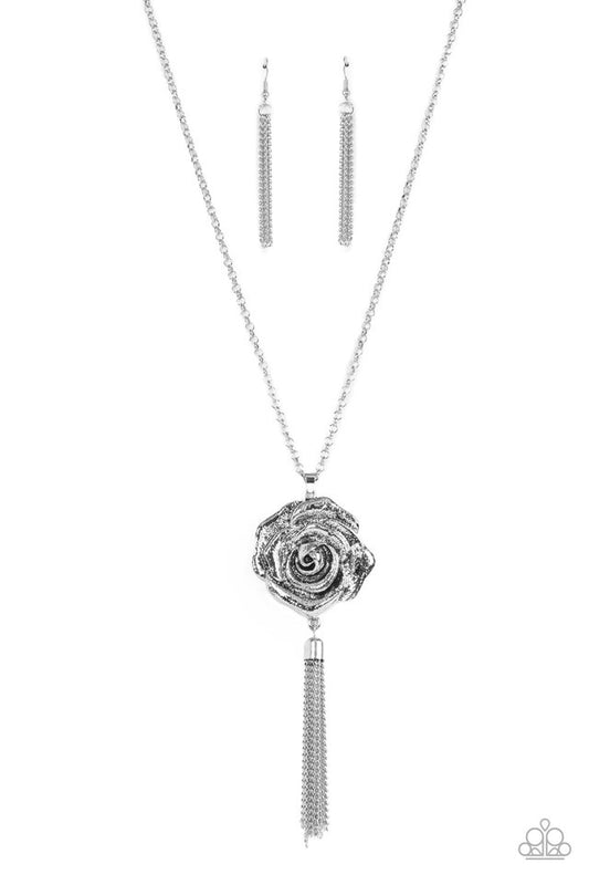 Rosy Redux - Silver - Paparazzi Necklace Image