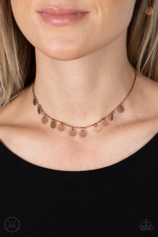 On My CHIME - Copper - Paparazzi Necklace Image