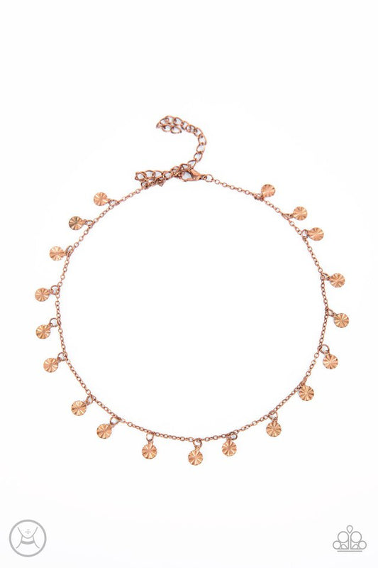 Chiming Charmer - Copper - Paparazzi Necklace Image