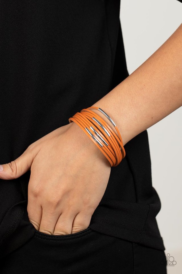 ​Suburban Outing - Orange - Paparazzi Bracelet Image