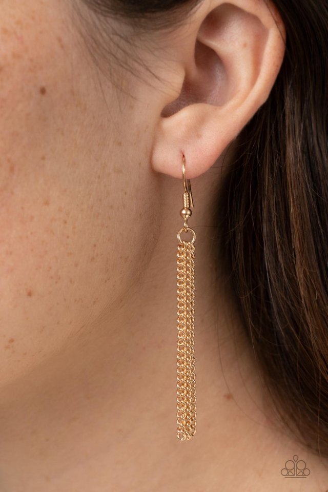 Undauntingly Urban - Gold - Paparazzi Necklace Image