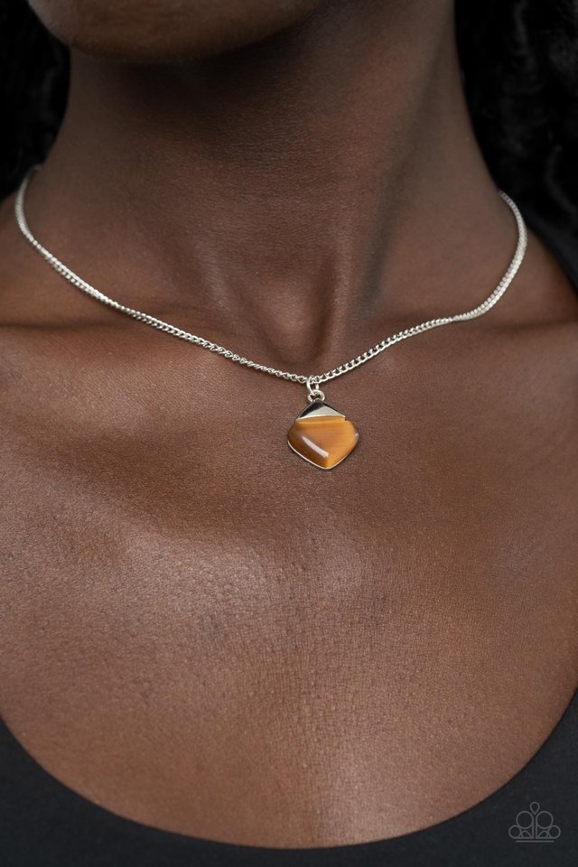 Gracefully Gemstone - Brown - Paparazzi Necklace Image