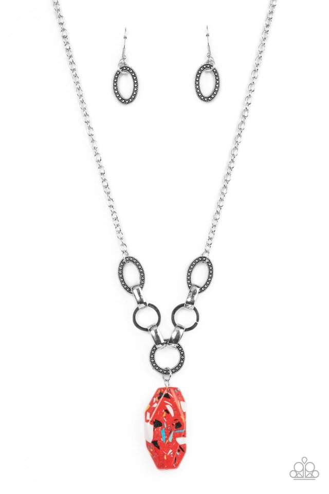 Mystical Mineral - Red - Paparazzi Necklace Image