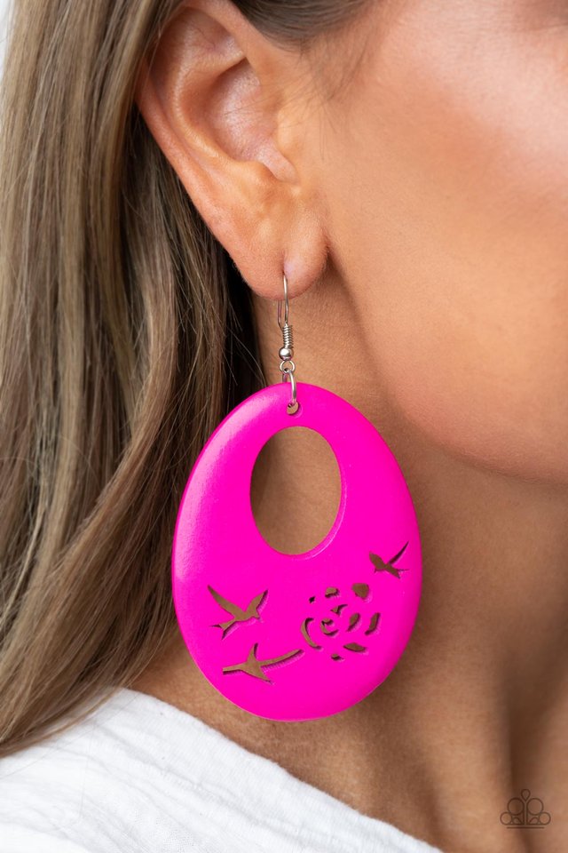 Home TWEET Home - Pink - Paparazzi Earring Image