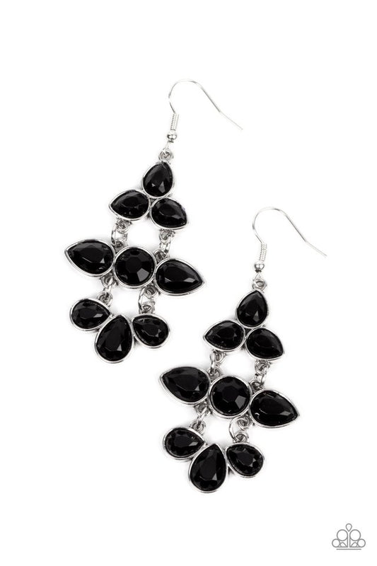 ​Bay Breezin - Black - Paparazzi Earring Image